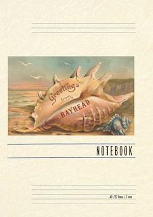 Vintage Lined Notebook Greetings from Bay Head, New Jersey