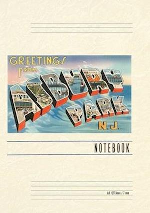 Vintage Lined Notebook Greetings from Asbury Park, New Jersey