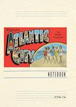 Vintage Lined Notebook Greetings from Atlantic City, New Jersey