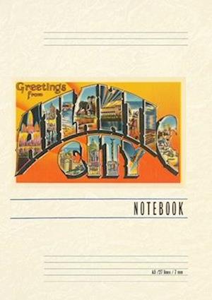 Vintage Lined Notebook Greetings from Atlantic City, New Jersey