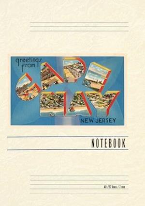 Vintage Lined Notebook Greetings from Cape May, New Jersey