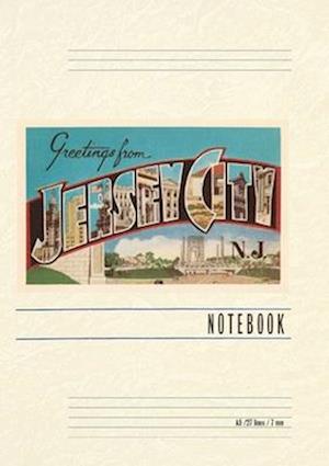 Vintage Lined Notebook Greetings from Jersy City, New Jersey