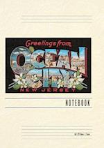 Vintage Lined Notebook Greetings from Ocean City, New Jersey