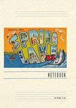 Vintage Lined Notebook Greetings from Spring Lake, New Jersey