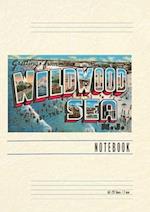 Vintage Lined Notebook Greetings from Wildwood by-the-Sea, New Jersey