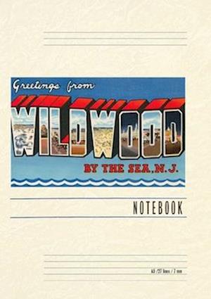 Vintage Lined Notebook Greetings from Wildwood by-the-Sea, New Jersey