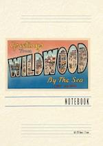 Vintage Lined Notebook Greetings from Wildwood by-the-Sea, New Jersey