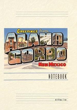 Vintage Lined Notebook Greetings from Alamogordo, New Mexico