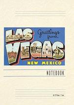 Vintage Lined Notebook Greetings from Las Vegas, New Mexico