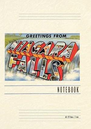 Vintage Lined Notebook Greetings from Niagara Falls, New York