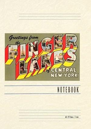 Vintage Lined Notebook Greetings from the Finger Lakes, New York