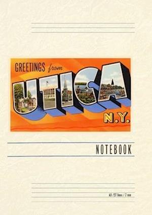 Vintage Lined Notebook Greetings from Utica, New York