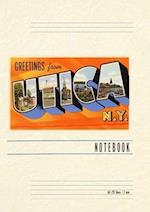 Vintage Lined Notebook Greetings from Utica, New York