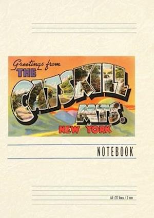 Vintage Lined Notebook Greetings from the Catskill Mountains, New York