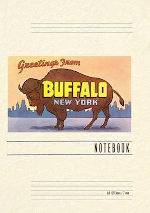 Vintage Lined Notebook Greetings from Buffalo, New York