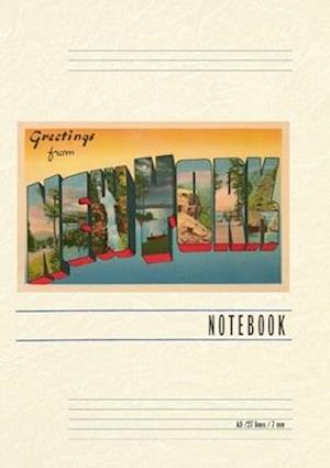 Vintage Lined Notebook Greetings from New York