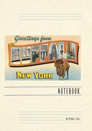 Vintage Lined Notebook Greetings from Buffalo, New York