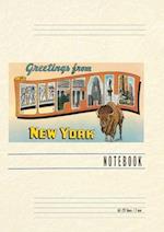 Vintage Lined Notebook Greetings from Buffalo, New York