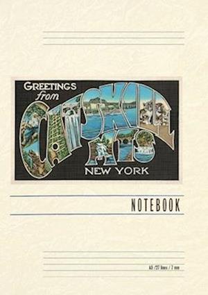 Vintage Lined Notebook Greetings from the Catskill Mountains, New York