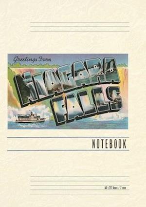 Vintage Lined Notebook Greetings from Niagara Falls