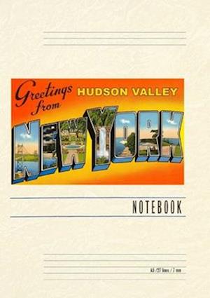 Vintage Lined Notebook Greetings from Hudson Valley