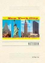 Vintage Lined Notebook Greetings from New York City