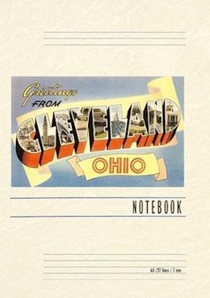 Vintage Lined Notebook Greetings from Cleveland