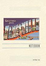 Vintage Lined Notebook Greetings from Zanesville