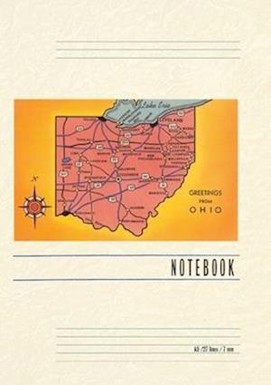 Vintage Lined Notebook Greetings from Ohio