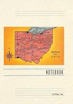 Vintage Lined Notebook Greetings from Ohio