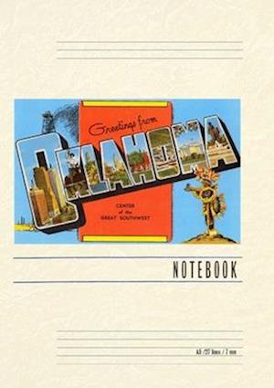 Vintage Lined Notebook Greetings from Oklahoma