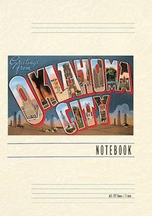 Vintage Lined Notebook Greetings from Oklahoma City