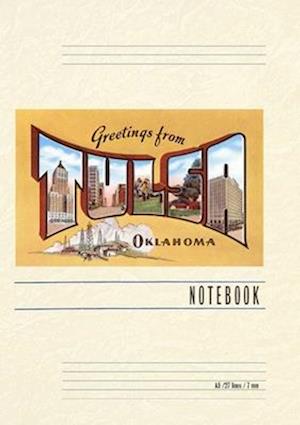 Vintage Lined Notebook Greetings from Tulsa