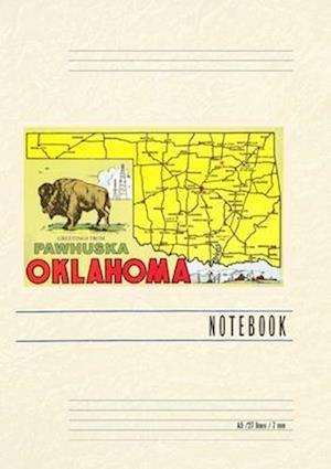 Vintage Lined Notebook Greetings from Pawhuska