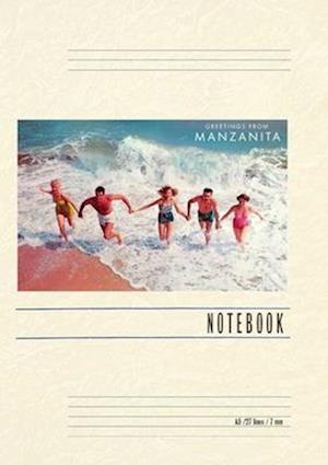 Vintage Lined Notebook Greetings from Manzanita