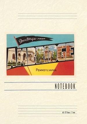 Vintage Lined Notebook Greetings from Ambridge, Pennsylvania