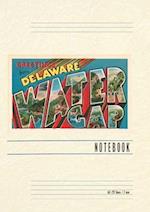 Vintage Lined Notebook Greetings from Delaware, Water Gap, Pennsylvania