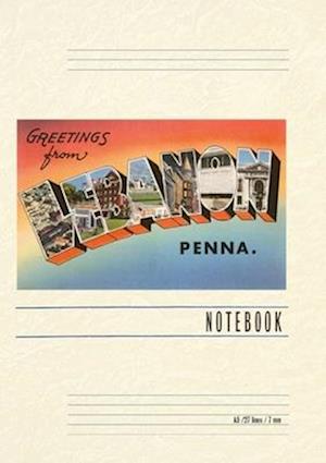 Vintage Lined Notebook Greetings from Lebanon, Pennsylvania