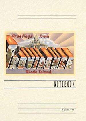 Vintage Lined Notebook Greetings from Providence