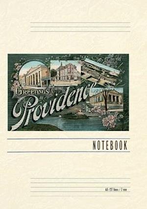 Vintage Lined Notebook Greetings from Providence