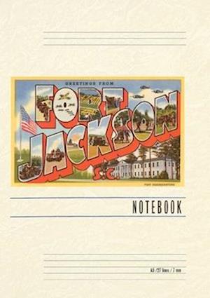 Vintage Lined Notebook Greetings from Ft. Jackson