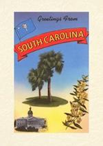 Vintage Lined Notebook Greetings from South Carolina