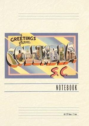 Vintage Lined Notebook Greetings from Columbia