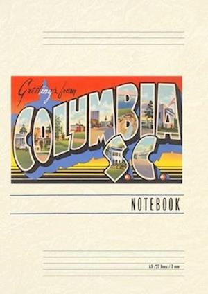 Vintage Lined Notebook Greetings from Columbia