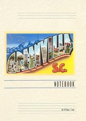 Vintage Lined Notebook Greetings from Greenville