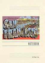 Vintage Lined Notebook Greetings from San Francisco, San Francisco, California