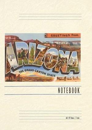 Vintage Lined Notebook Greetings from Arizona