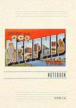 Vintage Lined Notebook Greetings from Memphis, Tennessee