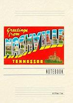 Vintage Lined Notebook Greetings from Nashville, Tennessee