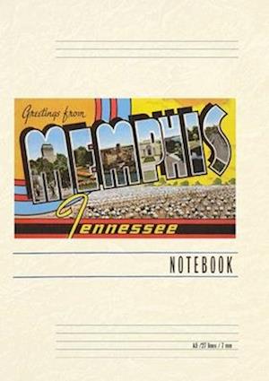 Vintage Lined Notebook Greetings from Memphis, Tennessee